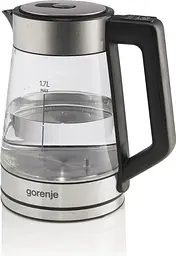 Gorenje Електрочайник 1.7 л, 2,200 Вт, скло, нерж - мініатюра 3