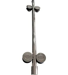 Двері в нішу Koer SR SD06-140x220-TR-01 прозоре скло Easy Clean 8 мм, хром KR5368, універсальні, прозорий, хром - мініатюра 3