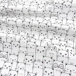 Дитяча постільна білизна в ліжечко CATS CS1, білий (CatsWhite_Rose_140) - мініатюра 10
