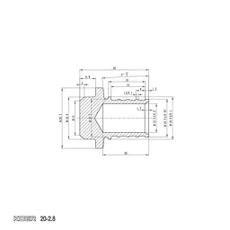 Заглушка Koer Ka.P20 - 20(2.8mm) KR4898 - мініатюра 3
