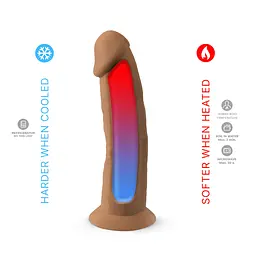 Фалоімітатор SilexD Silicone Dildo Model 2 Size 7.5" 19 см тілесний - мініатюра 6