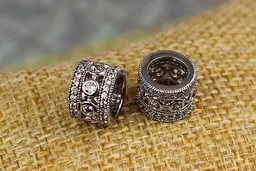 Кулон шарм Xuping Jewelry з великим камінням у центрі 8 мм сріблястий - мініатюра 2