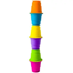 Іграшка Fat Brain Toys Suction Kupz М'які чашки тактильна 6 шт. (F183ML) - мініатюра 4
