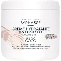 Крем для тіла Byphasse Body Moisturizer Cream With Coconut Oil зволожувальний з кокосовою олією 500 мл