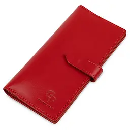 Шкіряне жіноче портмоне Grande Pelle 11516 червоне - мініатюра 5