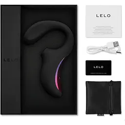 Кліторально-вагінальний звуковий стимулятор Lelo Enigma Black - мініатюра 9