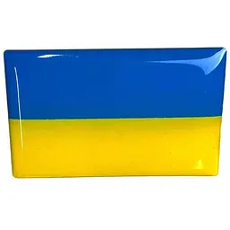Наліпка Силіконова Об'ємна Прапор України 45 x 30 мм 1 шт - мініатюра 2