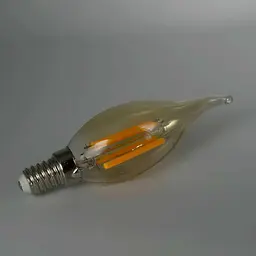 Лампа LED FILAMENT С37 6W E14 2200K на вітру VIOLUX ( 833092 ) - мініатюра 3