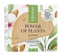 Живильний крем для обличчя Lirene Power Of Plants Migdal Nourishing Cream 50 мл - мініатюра 2