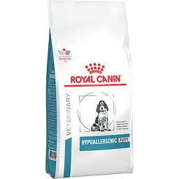 Сухий повнораційний корм для цуценят Royal Canin Veterinary Hypoallergenic Puppy для зниження непереносимості інгредієнтів та поживних речовин 3.5 кг