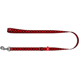 Повідець для собак Waudog Nylon Шотландка червона, 122х1,5 см, різнокольоровий - мініатюра 2