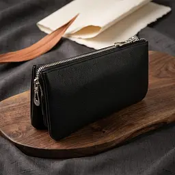 Місткий клатч на два відділення жіночий ST Leather 19246 чорний - мініатюра 4