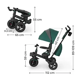 Триколісний велосипед Kinderkraft Spinstep 2 Plus Green (KRSPST02GREPL00)  - мініатюра 7