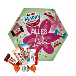 Цукерки Ferrero Kinder Happy Moments Mini Mix Schokolade Весніна колекція квіти №1 161 г