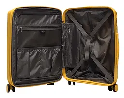 Валіза маленька S поліпропілен Airtex 223 58×40×22см 38л Жовтий - мініатюра 4