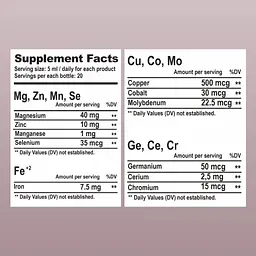 Вумен Пауер Nano Pure Labs Hormonal Balance Bioavailable mineral complex Woman Power 4 x 100 мл - мініатюра 7