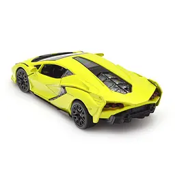 Автомодель TechnoDrive Lamborghini Sian, 1:32, жовта (250346U) - мініатюра 3