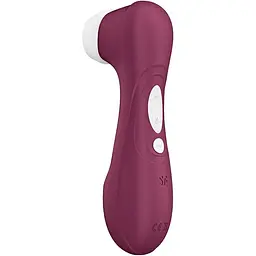 Вакуумний стимулятор клітора з вібрацією Satisfyer Pro 2 Generation 3 with Liquid Air вишневий