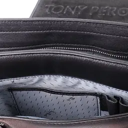 Чоловіча сумка через плече з м'якої натуральної шкіри Tony Perotti 20845_1 (9207-24 nero) чорна - мініатюра 8