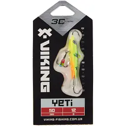 Балансир Viking Fishing Yeti Ice Jig 50mm 12.0g #5 Acid - мініатюра 2