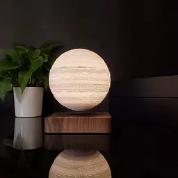 Нічний світильник HCNT Levitating Lamp Jupiter Light Wood Grain (SIM10-GW5-J) [137661] - мініатюра 4