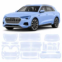Антигравійна захисна бронеплівка за лекалами для Audi e-tron GT J1 2021- повний кузов