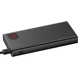 Портативна батарея Baseus Adaman Metal Display Quick Charge Power Bank 20000 mAh 22.5W PPAD070101 Black - мініатюра 4