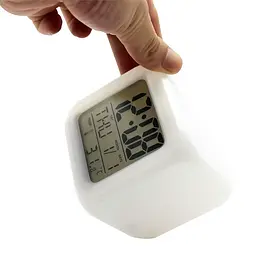 Годинник UFT Clock kub Colour Changing з термометром хамелеон - мініатюра 4