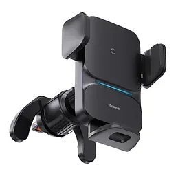 Бездротовий Автомобільний зарядний пристрій Baseus Wisdom Auto Alignment Car Mount Wireless QI 15W Air Outlet Чорний CGZX000001