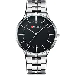 Годинник наручний Curren 8321 Silver Black Silver (18687)
