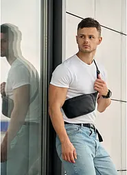 Чоловіча сумка на пояс (бананка) Sambag 22х12х4 см sum0011060 - мініатюра 3