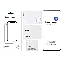 Захисне скло BeCover для Tecno Spark 30C 4G / 5G 10D Black (712725) - мініатюра 2