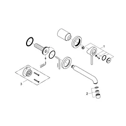 Змішувач для раковини Grohe BauClassic 2029200C, Хром - мініатюра 3