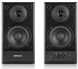 Колонки 2.0 REAL-EL S-305 Black, 2 x 20 Вт, МДФ, живлення від 220V, керування спереду - мініатюра 9
