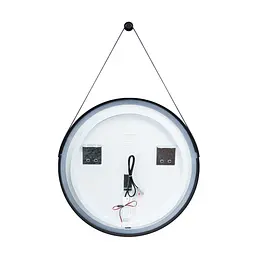 Дзеркало Qtap Robin R600 Black з LED-підсвічуванням QT13786502B, Чорний - мініатюра 5