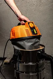 Пилосос професійний Neo Tools 1600 Вт 18 кПа контейнер 35 л HEPA колеса - мініатюра 3