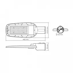 Ліхтар вуличний Videx LED IP65 50W 5000Lm 5000K (VL-SLE16-505) - мініатюра 6