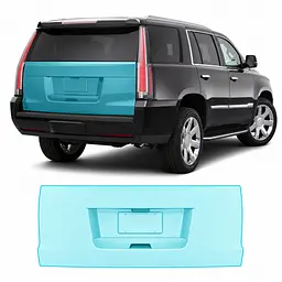 Антигравійна захисна бронеплівка за лекалами для Cadillac Escalade IV 2015-2020 - зона кришки багажника