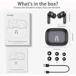 Бездротові навушники Xinwld A97 Pro Bluetooth 5.3 водонепроникні IP7 - мініатюра 6