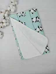 Набір пелюшок з 6 одиниць з гризунцем A.L.Babybox Панди акробати м'ятний (NA 23742082) - мініатюра 4