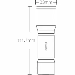 Ліхтарик Xiaomi Beebest Flashlight F1 (Black) [69733] - мініатюра 8