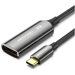 Кабель мультимедійний USB-C to DisplayPort M 0.25m 8K black Vention (CRGBC)
