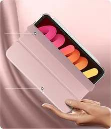 Чохол-книжка BeCover Tri Fold Hard для Apple iPad Mini 7 2024 8.3" Рожевий (712454) - мініатюра 4