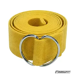 Ремень для йоги EasyFit желтый