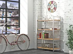 Стелаж офісний низький L-125 Loft Design Сріблястий