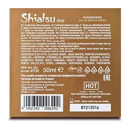 Парфуми із феромонами жіночі Shiatsu Pheromone Fragrance women lime 50 m - мініатюра 6