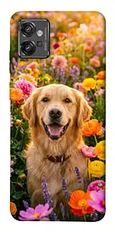 TPU чехол Demsky Flowery labrador для Motorola Moto G32