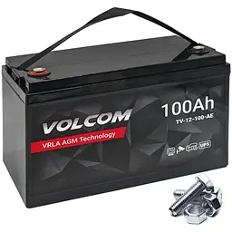Акумулятор Rebel AGM Volcom 12V 100Ah VRLA - мініатюра 6