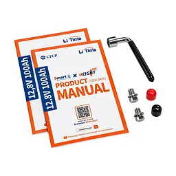 Акумуляторна батарея літій-залізо-фосфатна з Bluetooth 12.8В 100А*год LiFePO4 LiTime H190 L12V100-100-H190-BT-4-AC150 (44-00515) - мініатюра 10