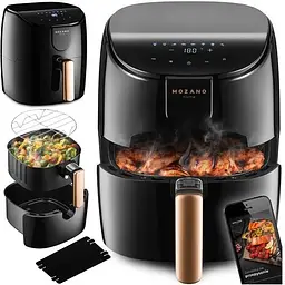 Аерофритюрниця Mozano AGD/FRY/01#ZLO 1500 Вт 4 л 8 авто програм - мініатюра 2
